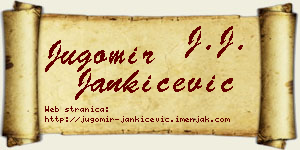 Jugomir Jankićević vizit kartica